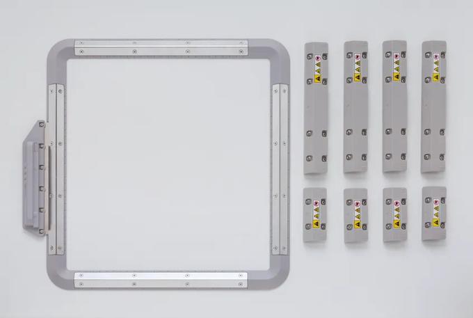 Brother 10x10 inch magnetic embroidery frame with eight magnetic clips for secure fabric placement