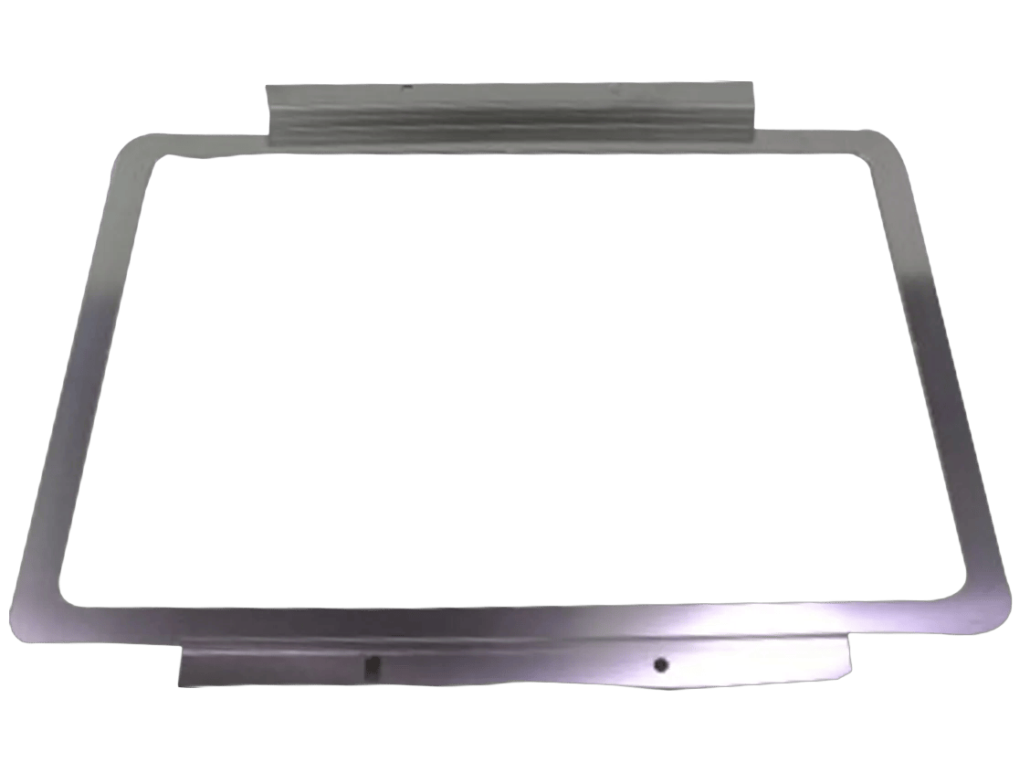 Brother scanner glass platen with document lid open on white background