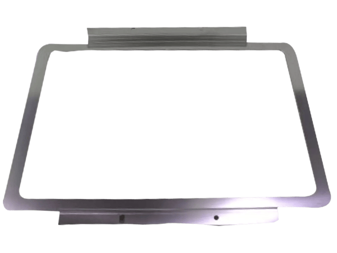 Brother scanner glass platen with document lid open on white background