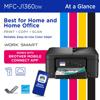 Brother MFC-J1360DW wireless all-in-one color inkjet printer with mobile connectivity