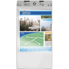Real estate flyer displayed on mobile device screen showing homes and community map