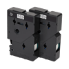 Brother 12mm black on clear laminated label tape cartridges for P-touch labelers