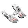 Brother sewing machine open-toe metal presser foot with red markings for precise stitching