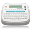 Brother PTD201CS portable label maker with QWERTY keyboard and LCD screen