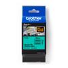 Brother P-touch FLe-7511 flag label tape, 45mm, black on green, 72 labels