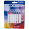 Brother ScanNCut color pen set with six markers in retail packaging