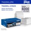 Brother TN229XL high-yield black toner 2-pack for digital color printers
