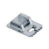 Brother sewing machine roller foot attachment with metal guide for smooth fabric feeding