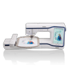 Brother embroidery machine with touchscreen displaying Disney Frozen design in hoop