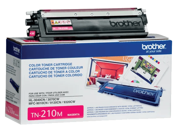 Brother Genuine TN210M Standard-yield Magenta Toner Cartridge, , large