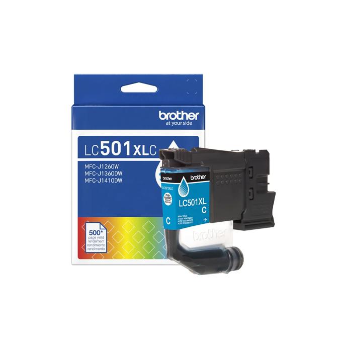 Brother Genuine LC501XLCS High Yield Cyan Ink Cartridge, Cyan, large