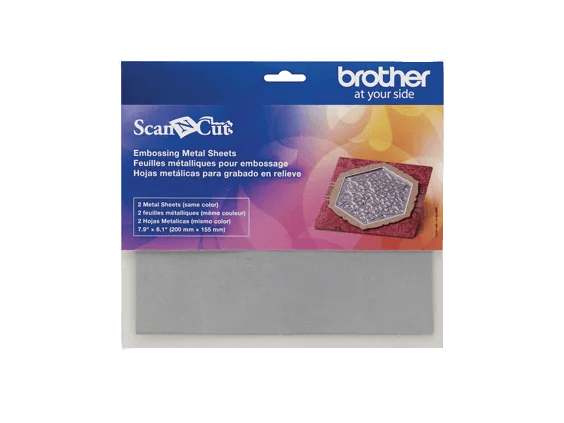 Brother ScanNCut embossing metal sheets package for crafting projects