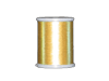 Brother metallic gold embroidery thread spool on white background