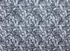 Gray and white floral damask pattern on luggage fabric