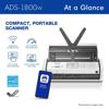 Brother ADS1800W Wireless Compact Color Desktop Scanner with Touchscreen, , small