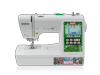Brother LB5000M sewing and embroidery machine with Marvel Hulk-themed touchscreen display