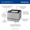 Brother HL-L8430CDW color laser printer with touchscreen, wireless connectivity, and NFC reader