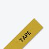 Cinta de etiquetas laminada dorada premium Brother TZe-PR831 con texto negro