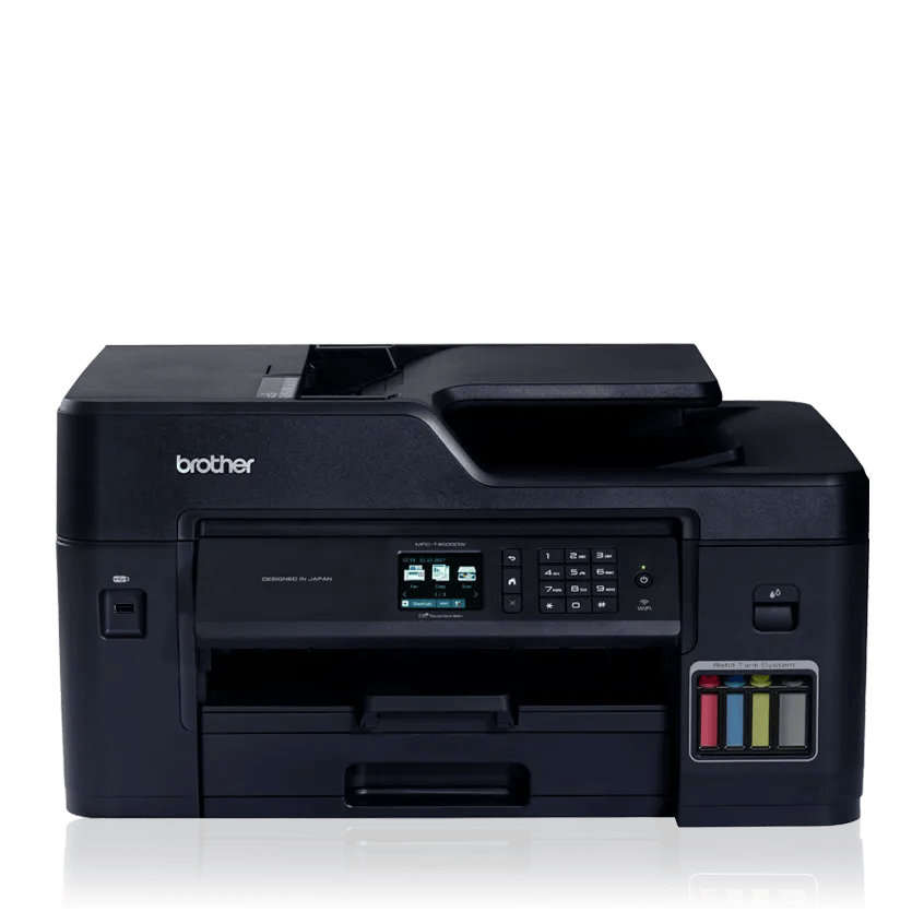 Impresora multifunción de inyección de tinta Brother MFC-T4500DW con tanques recargables