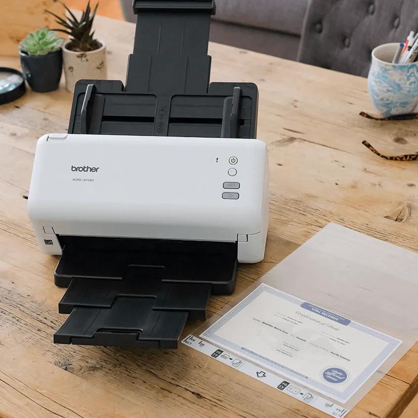 Brother ADS3100 Wireless High-Speed Professional Desktop Scanner for Home Office, , large