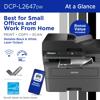 Brother DCP-L2647DW wireless all-in-one monochrome laser printer with automatic document feeder