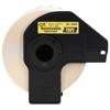 Brother DK-4605 removable yellow paper tape roll in black cartridge, 2.4 inches by 100 feet