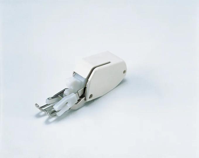 Brother walking foot attachment for sewing machines with white housing and metal guide