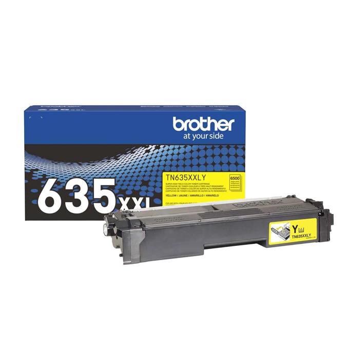 Brother Genuine TN635XXLY Super High Yield Yellow Toner Cartridge, Yellow, large
