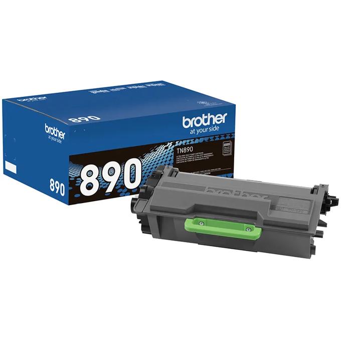 Brother TN890 high-yield toner cartridge with packaging and ultra high-yield capacity