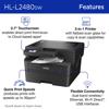 Brother HL-L2480DW Wireless Compact Monochrome Laser Multi-Function Printer with Duplex Printing, , small