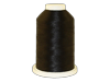 Brother embroidery thread spool in dark olive green on white cone base