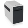 Brother TD-2120N label printer with wireless connectivity in white and black