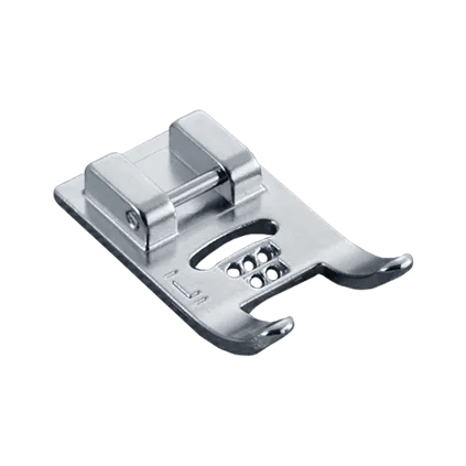 Brother sewing machine presser foot with dual feed guides for precise fabric control
