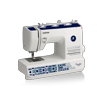 Brother Pacesetter PS200T sewing machine with blue geometric pattern and LCD screen