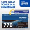 Brother TN-770 high-yield toner cartridge in new packaging design
