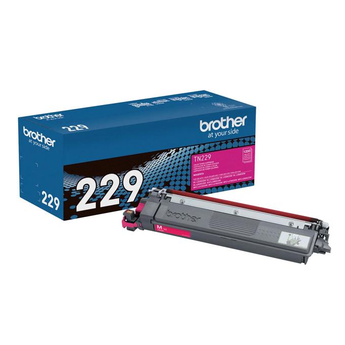 Brother Genuine TN229M Standard Yield Magenta Toner Cartridge, Magenta, large