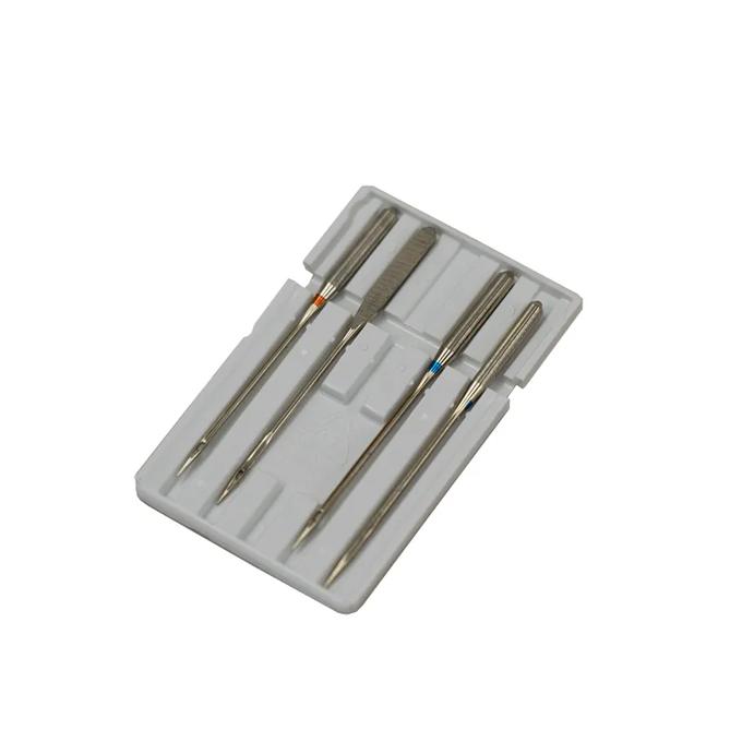 Brother sewing machine needles in protective case with assorted sizes