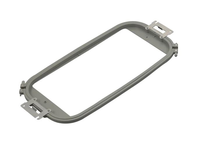 Brother embroidery hoop frame with adjustable clamps for secure fabric positioning