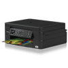 Brother MFCJ497DW all-in-one inkjet printer with color touchscreen printing a photo