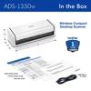 Brother ADS1350W Wireless Compact Desktop Scanner, , small