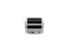 Brother TD-4410D desktop label printer rear view with serial and power ports