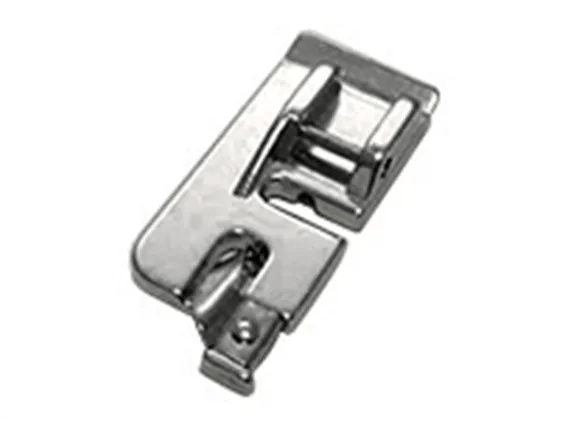 Brother sewing machine presser foot attachment with metal finish