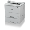 Brother HL-L6400DWT monochrome laser printer with dual paper trays and wireless connectivity