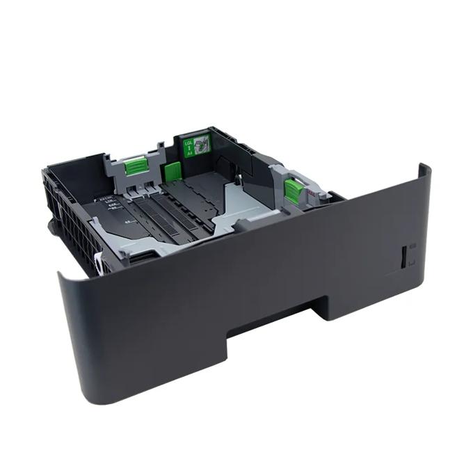 Brother printer paper tray with adjustable guides and dual-sided printing support