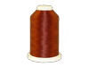 Brother embroidery thread spool in rust brown color on white background