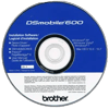 Brother DSmobile600 installation software CD with scanner drivers and utilities