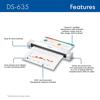 Brother DS-635 portable scanner with ID card scanning and scan-to destinations highlighted