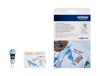 Brother ScanNCut DX vinyl auto blade kit with packaging and crafted vinyl designs
