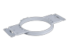 Brother embroidery hoop frame with mounting brackets for precise fabric positioning