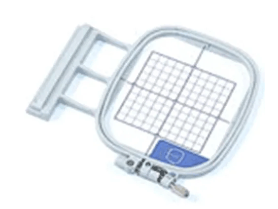 Brother embroidery hoop with built-in grid for precise fabric alignment